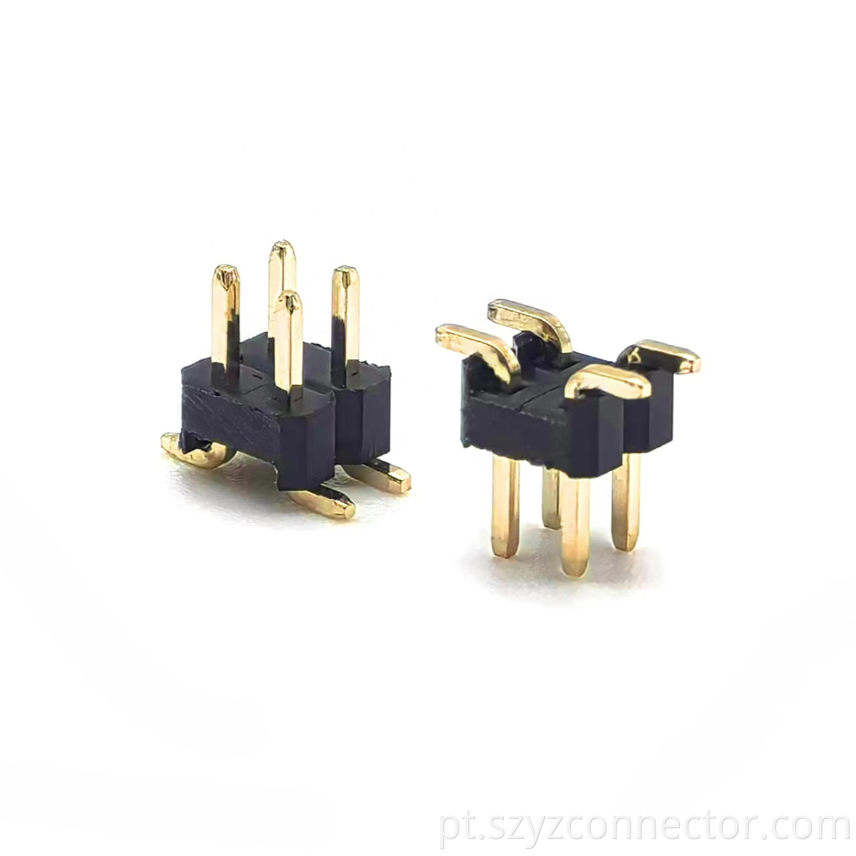 Fileira dupla SMT H2.5mm 2*2P do conector do encabeçamento do Pin do passo de 2.54mm 2.54mm Pitch Pin Header Connector Dual Row SMT H2.5mm 2*2P
